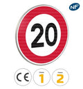 B14 - Panneau limitation de vitesse à 20 km/h