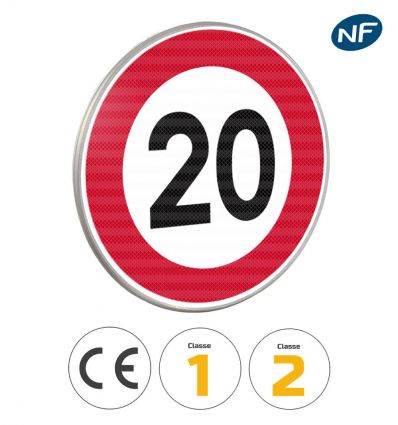 B14 - Panneau limitation de vitesse à 20 km/h