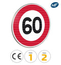 B14 - Panneau limitation de vitesse à 60 km/h
