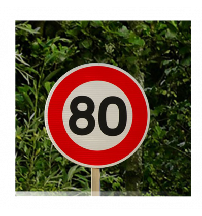 B14 - Panneau limitation de vitesse à 80 km/h