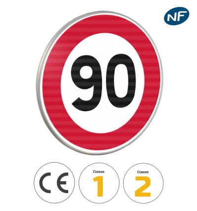B14 - Panneau limitation de vitesse à 90 km/h
