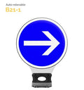 B21-1 - Balise Auto-Relevable Contournement par la droite