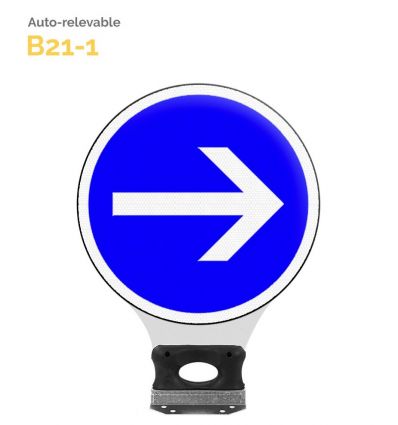 B21-1 - Balise Auto-Relevable Contournement par la droite