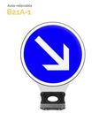 B21a1 - Balise Auto-Relevable contournement droite
