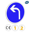 B21c2 - panneau direction obligatoire à la prochaine intersection : à gauche