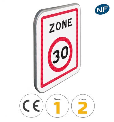 B30 - Panneau entrée d'une zone à vitesse limitée à 30 km/h