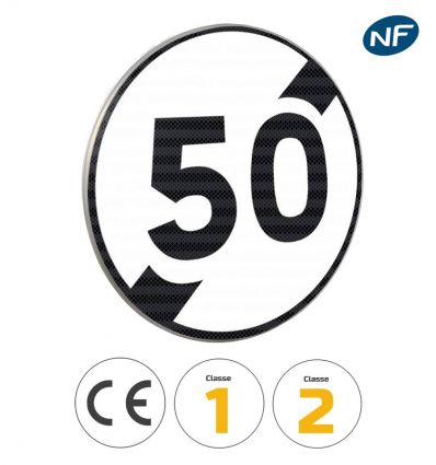 B33 - Panneau fin de limitation de vitesse