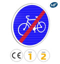 B40 - Panneau fin de piste ou bande obligatoire pour cyclistes