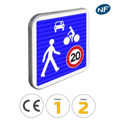B52 - Panneau entrée d'une zone de rencontre