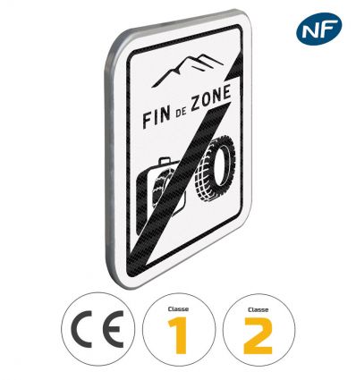 B59 - Panneau Sortie Zone Equipements Hivernaux Obligatoires