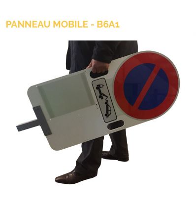 Balise mobile B6A1 interdiction de stationner avec picto fourrière