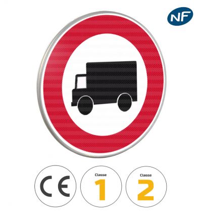 B8 - Panneau accès interdit véhicules transport de marchandises