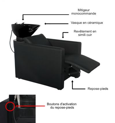 Bac à Shampoing Electrique