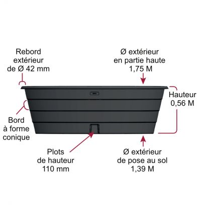 Bac de paturage 1000L Eco