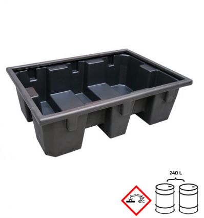 Bac de Rétention en Plastique PEHD - 1 à 4 fûts