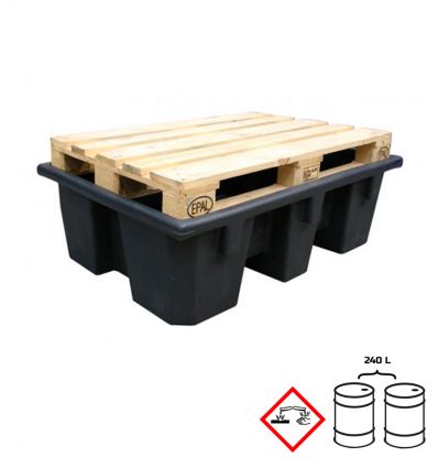Bac de Rétention en Plastique PEHD - 1 à 4 fûts