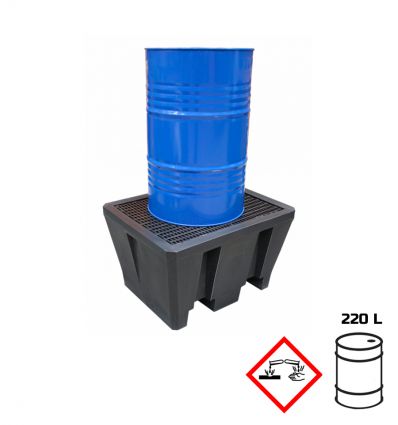 Bac de Rétention en Plastique PEHD - 1 à 4 fûts