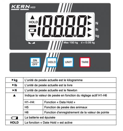 Balance à grue 60 kg à 300 kg