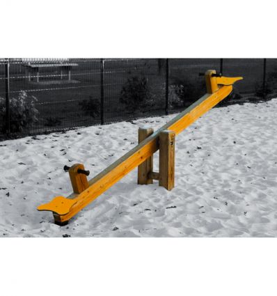 Balançoire horizontale à bascule en bois 2 à 12 ans