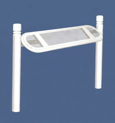 Banc Assis Debout en acier 2 pieds