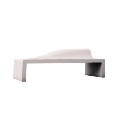 Banc béton design dossier vague
