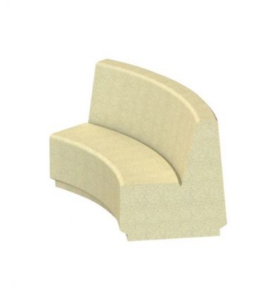 Banc béton extérieur modulable
