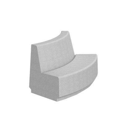 Banc béton extérieur modulable