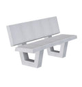 Banc béton extérieur pieds carrés