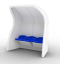 Banc de touche monobloc en composite 3 à 10 joueurs
