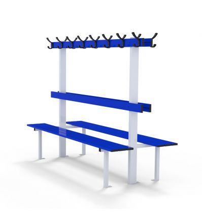 Banc de vestiaire double sur-mesure