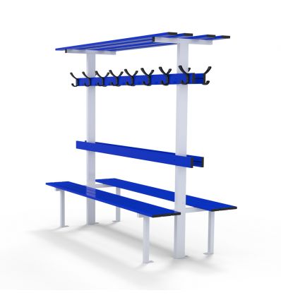Banc de vestiaire double sur-mesure