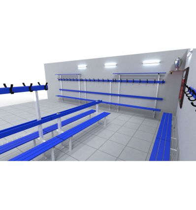 Banc de vestiaire simple sur-mesure