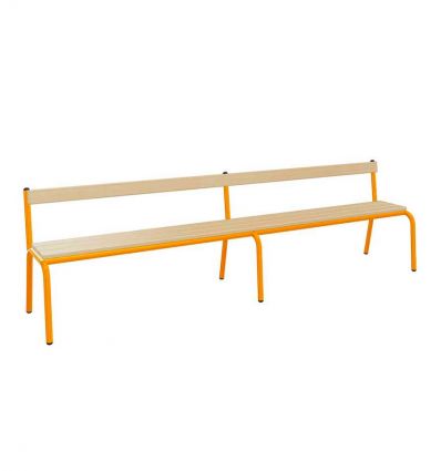 Banc école primaire avec dossier