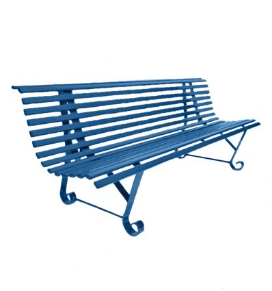 Banc Public Extérieur en Acier à lattes