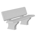 Banc extérieur en Béton avec dossier