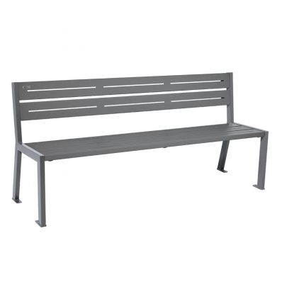 Banc public acier à lames