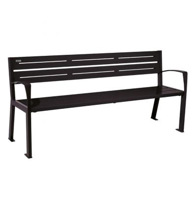 Banc public acier à lames