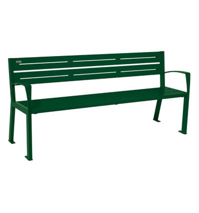 Banc public acier à lames