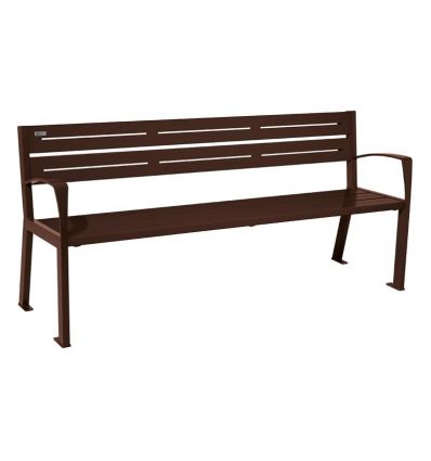 Banc public acier à lames