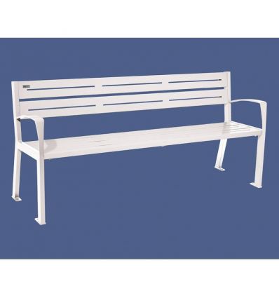 Banc public acier à lames
