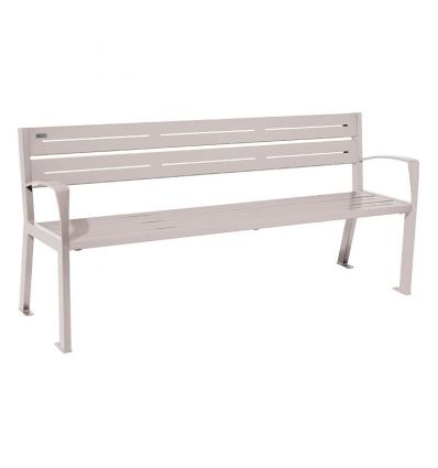 Banc public acier à lames