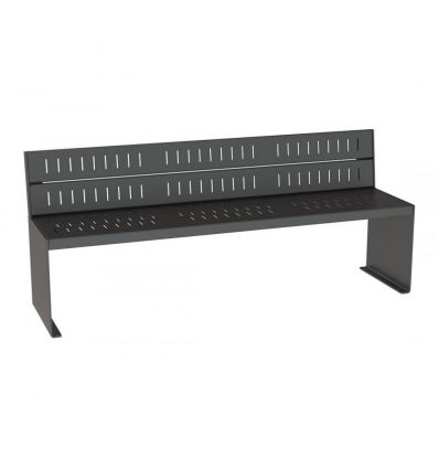 Banc public en acier 1800 mm