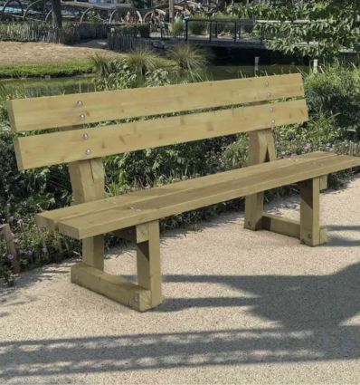 Banc Public En Bois Traité Autoclave