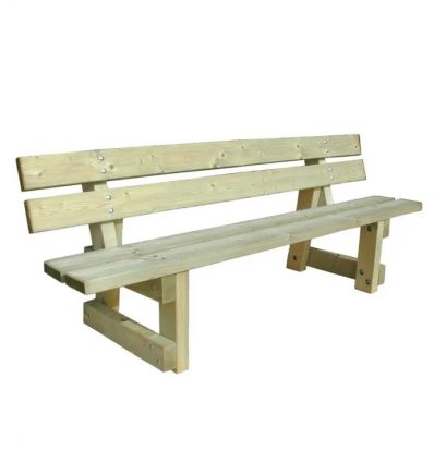 Banc Public En Bois Traité Autoclave