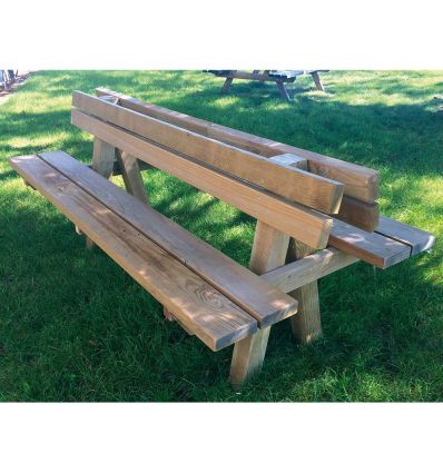 Banc Public extérieur Double en bois