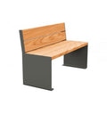 Banc Public extérieur en bois exotique