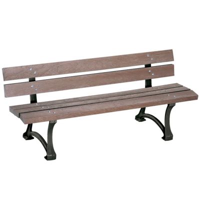 Banc urbain en plastique recyclé