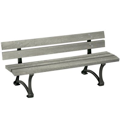 Banc urbain en plastique recyclé