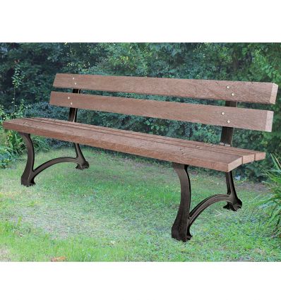 Banc urbain en plastique recyclé