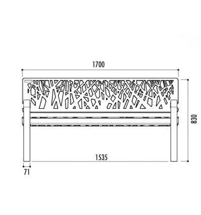 Banc Urbain en Plastique